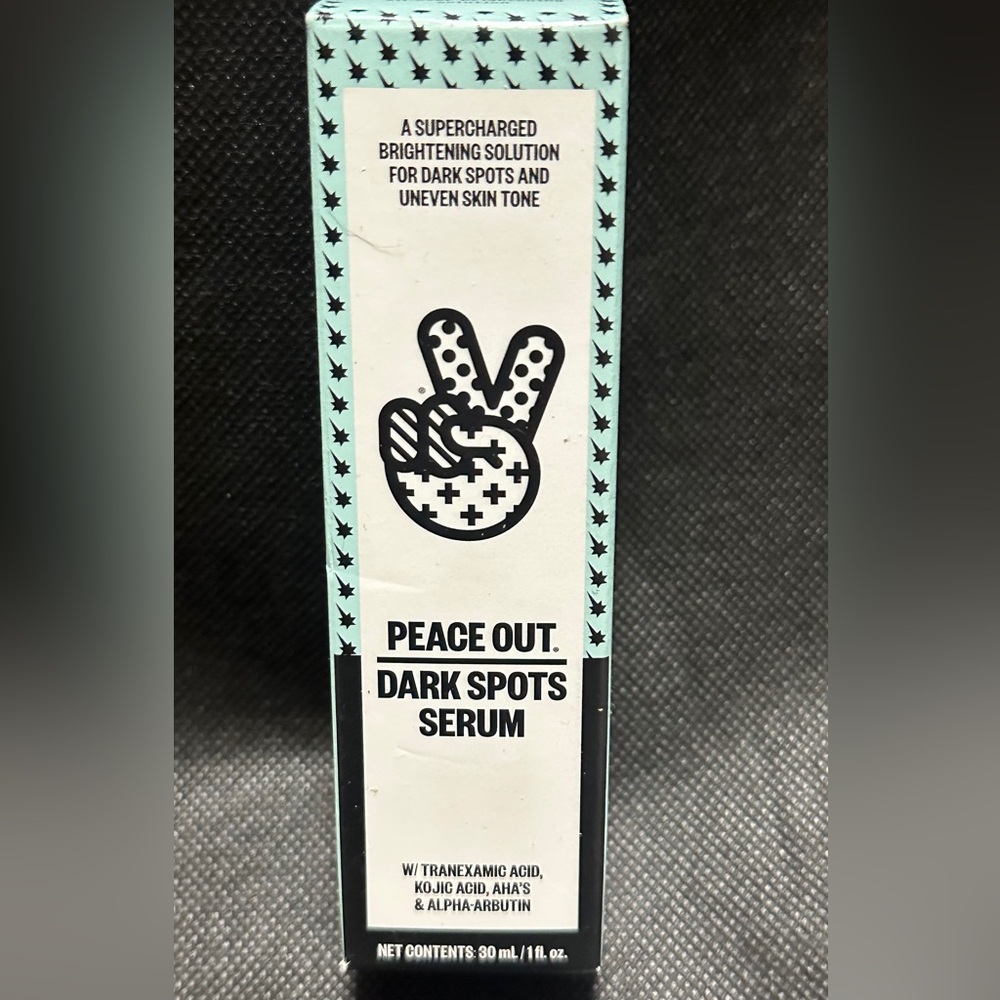 Peace Out Dark Spots supercharged serum target hyperpigmentation of dark spots.